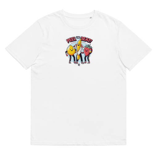 Peel The Beat - Funny Party Tee White Graphic Shirt