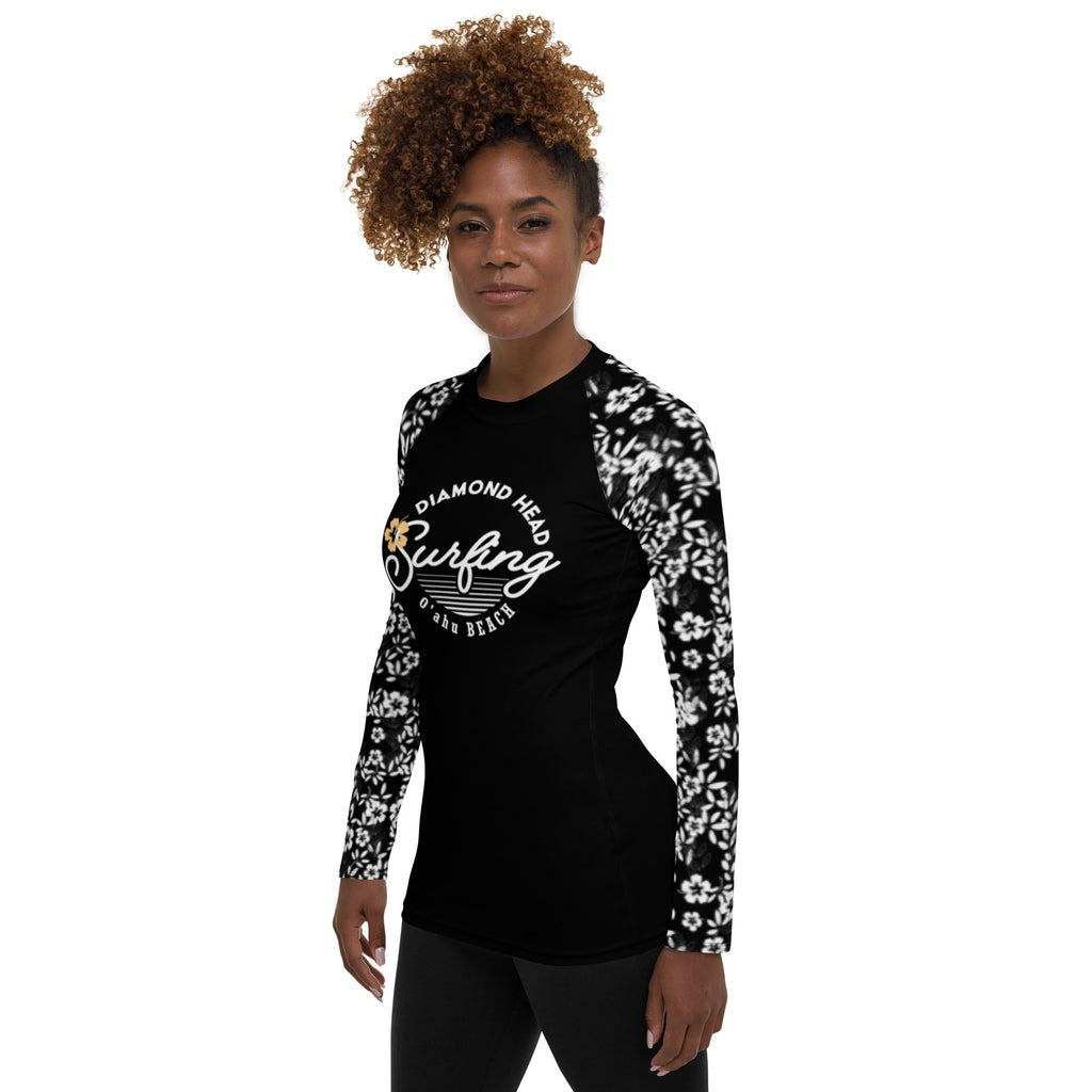 Women's Long Sleeve Surfing Rash Guard - UV Protection Shirt