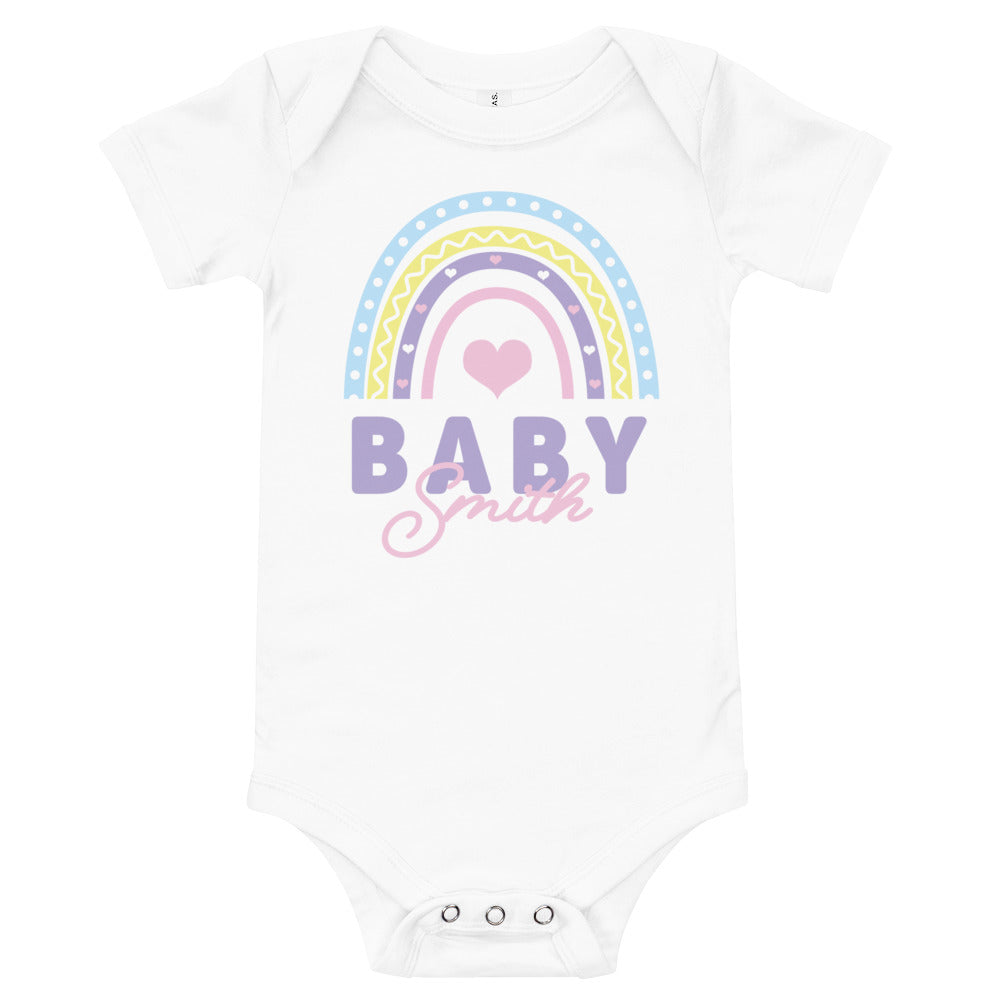 Boho Rainbow Baby Bodysuit - Unique Baby Shower Gift Idea