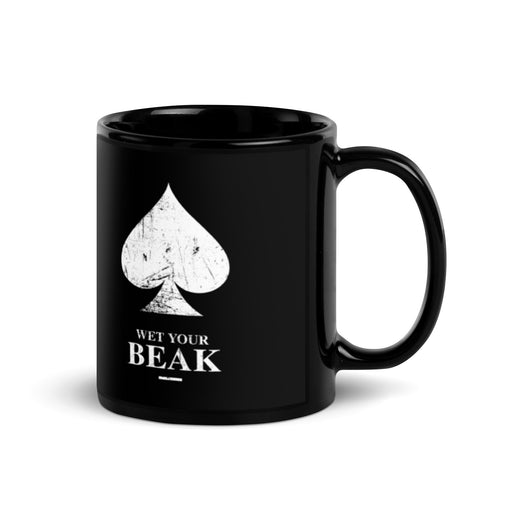Wet Your Beak mug - black