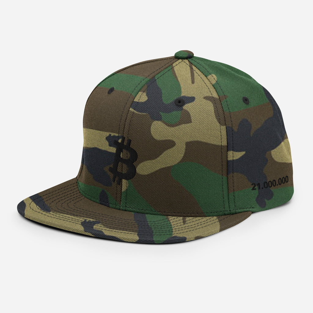 Bitcoin Military Hat - Crypto BTC Logo Cap