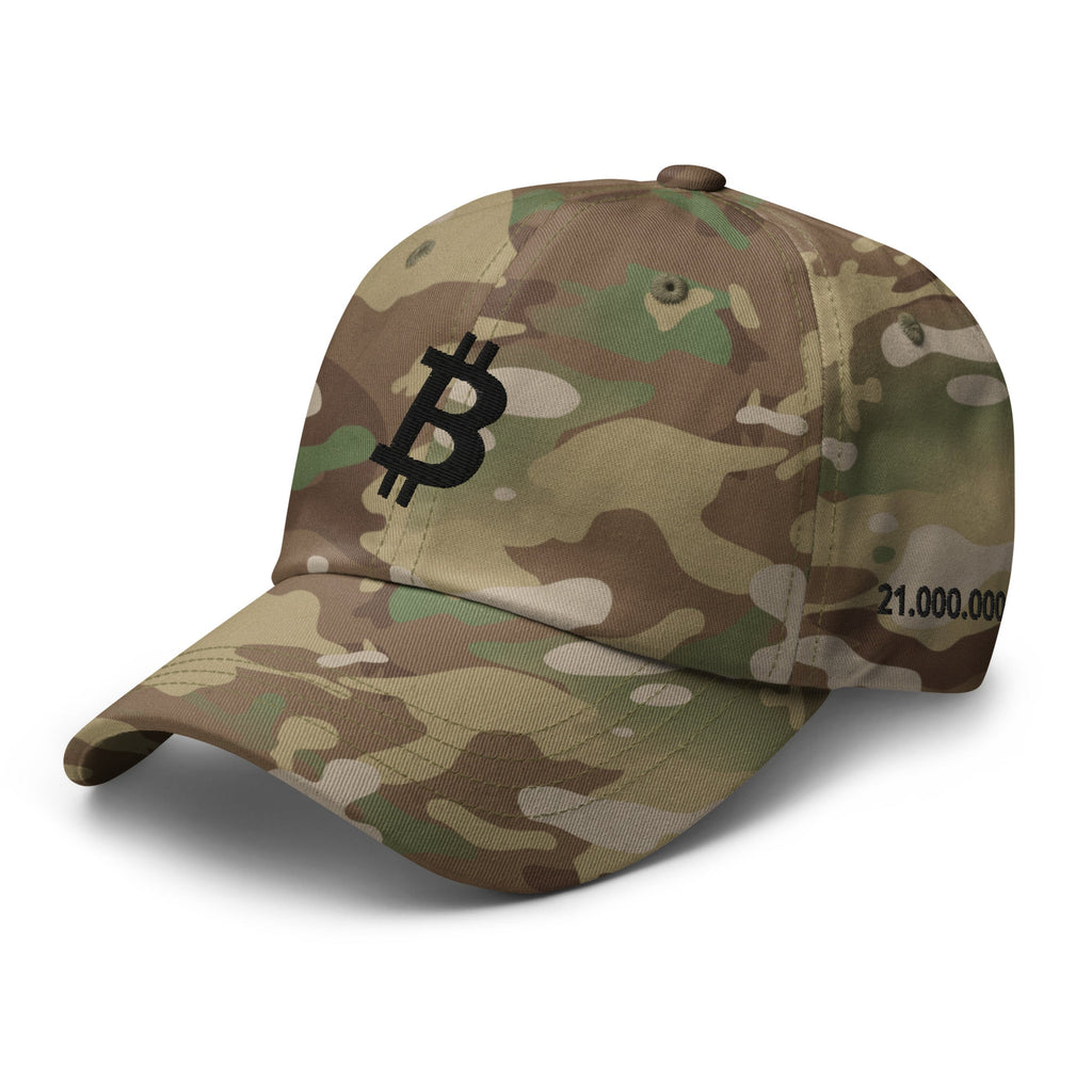 Camo Bitcoin Hat - Crypto Military Caps