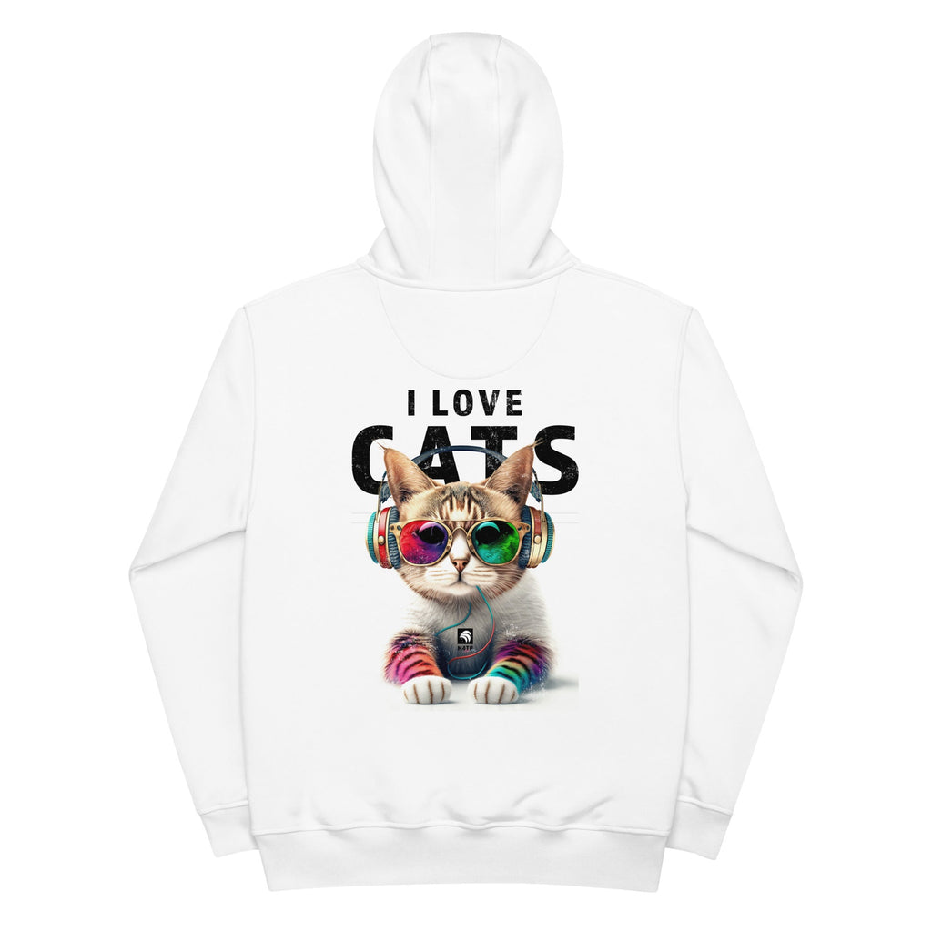 Stylish Cat Wearing Sunglasses Hoodie - Perfect Gift for Cat Lovers