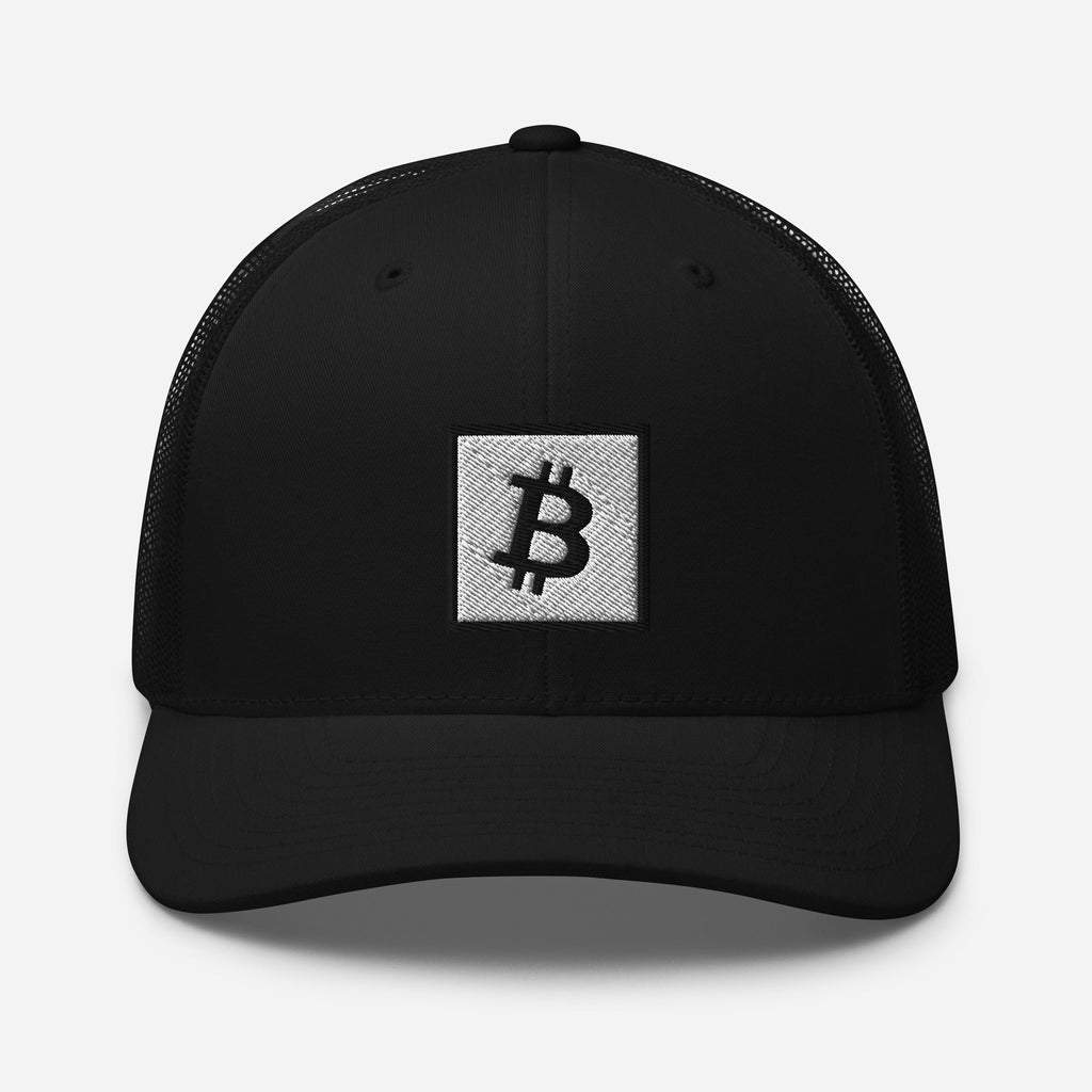 Bitcoin Trucker hat with embroidery BTC Logo