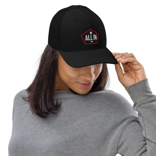 Get ready to represent your favorite podcast with the All-In Podcast Trucker Cap in classic black