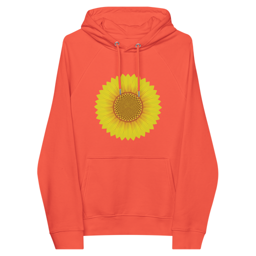 Sunflower Hoodie for Women - Vibrant Orange Floral Sweatshirt