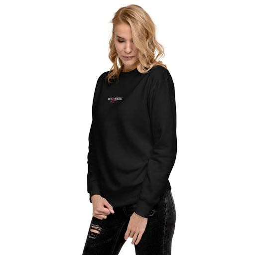 Elevate your style with this best embroidered sweatshirt in classic black, featuring personalized Roman numerals embroidery for a unique touch.