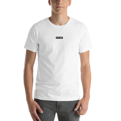 Gift For Crypto Lovers Bitcoin T-Shirt - Minimalistic White front