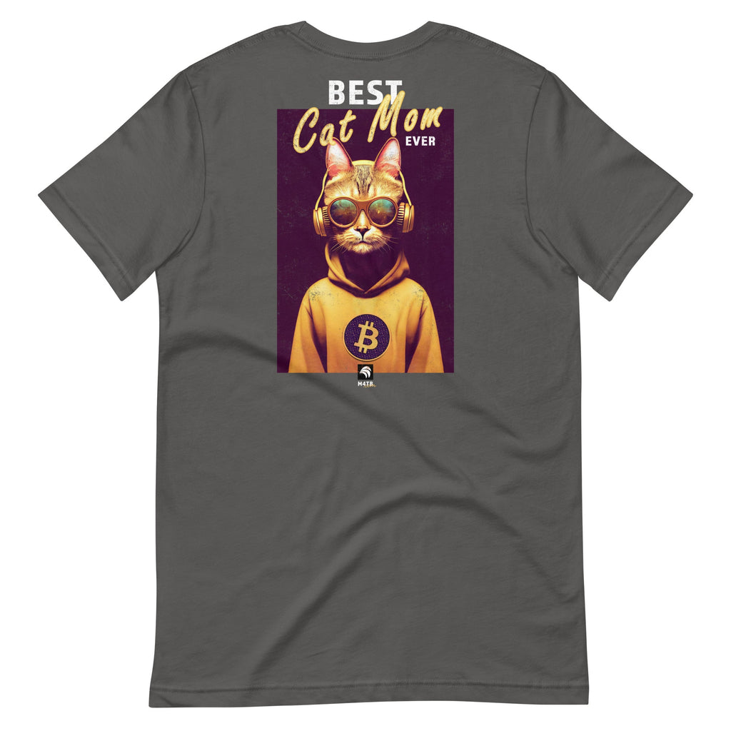 Best Cat Mom Ever Bitcoin T-Shirt - Unique Gifts for Crypto Lovers