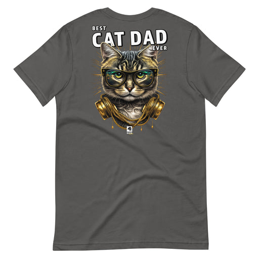 Best Cat Dad Ever T-Shirt - Cat DJ Cool Music Tee