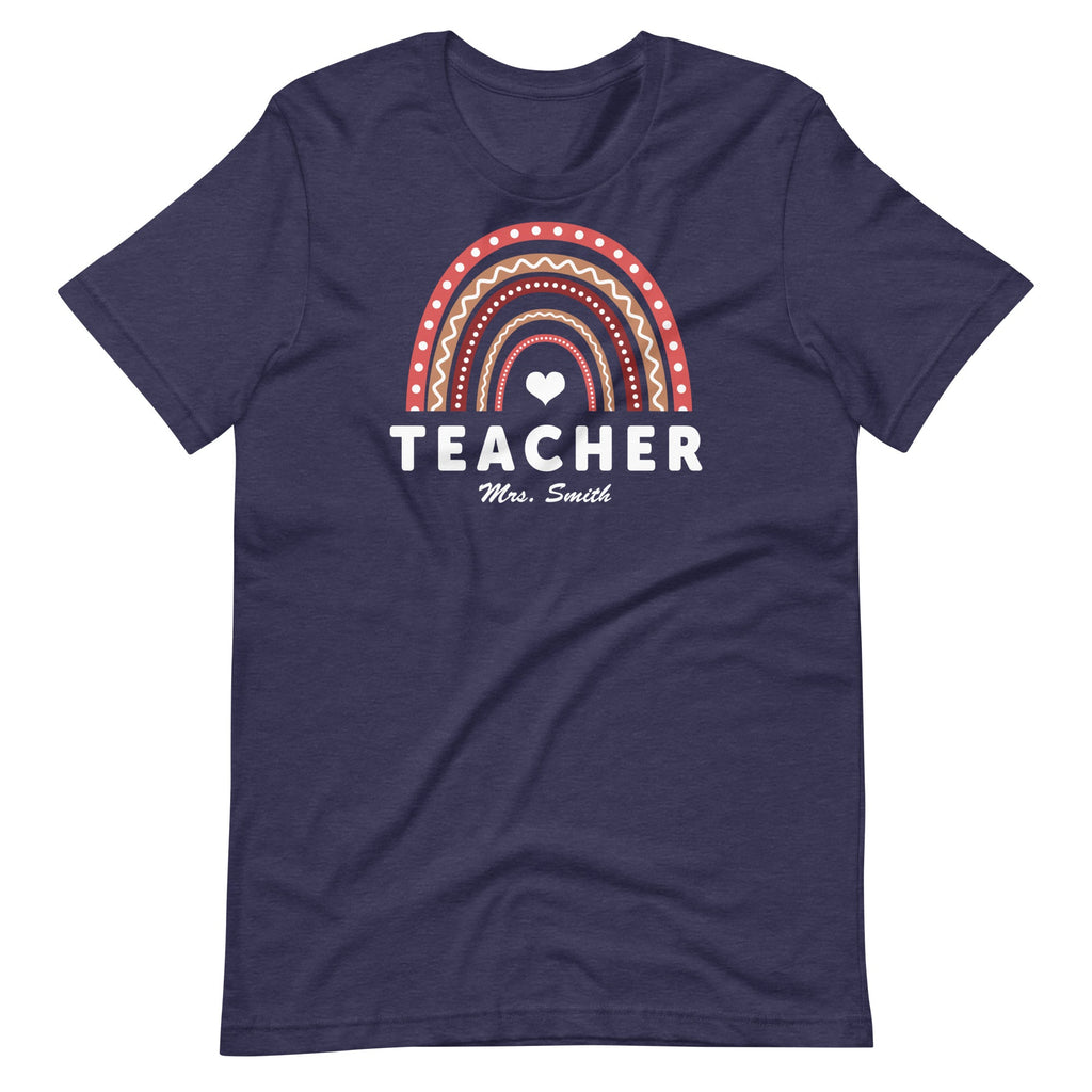 Custom Boho Teacher T-Shirt - Personalized with Your Name