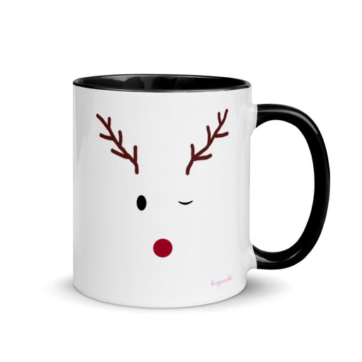 Veggincredible Reindeer Coffee Mug - Color Inside for Cookies/Cakes