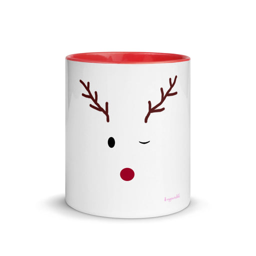 Reindeer Coffee Mug with Cute Cookie/Cake Design - Veggincredible