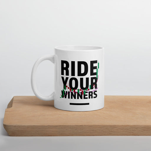 All-In Merch Stock Trader Gift - Ride Your Winners Mug White 