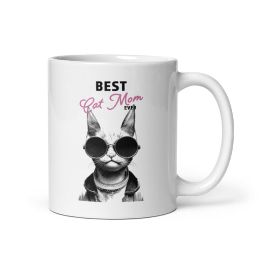Best Cat Mom Ever Mug - Funny Cat Lover's Gift for Mother's Day