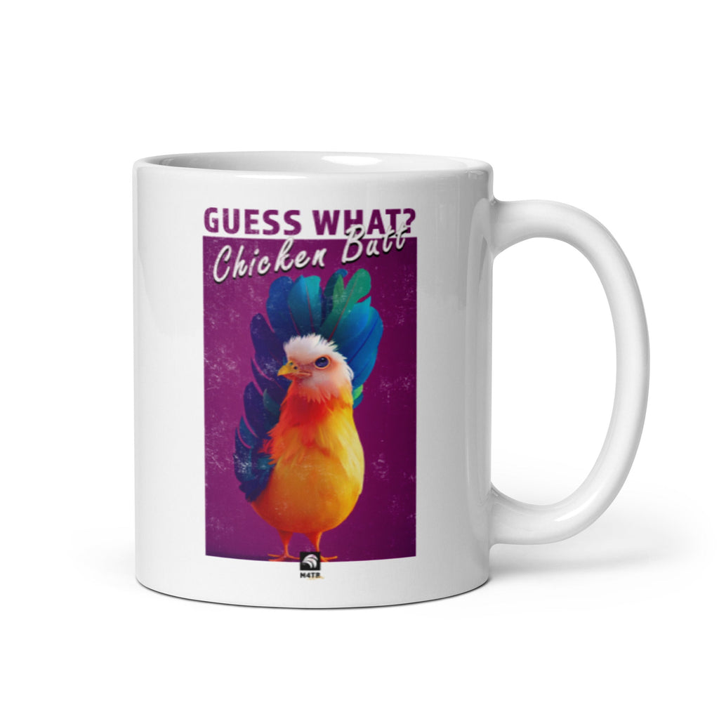 Funny Chicken Butt Coffee Mug - Unique Graphic Design