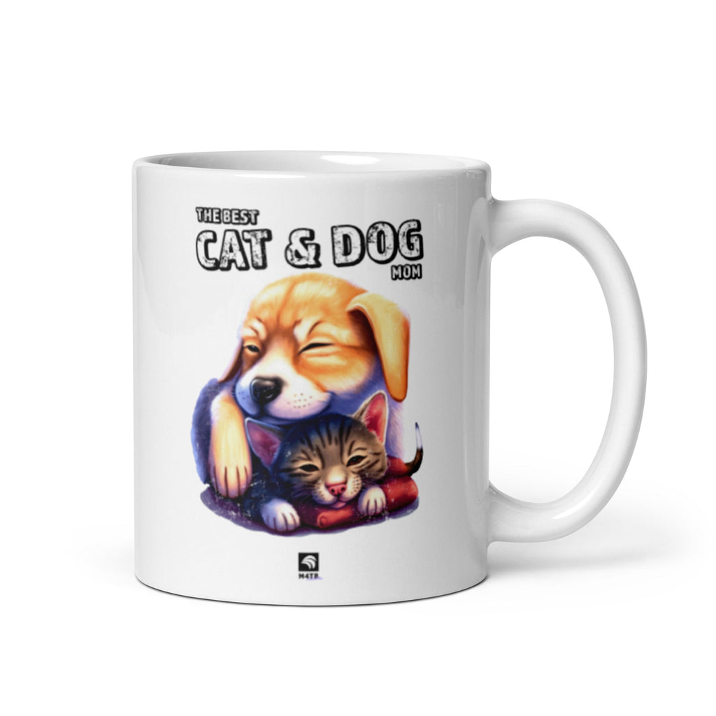 Mother's Day Pets Lover Coffee Mug - Cat & Dog Mom Gift
