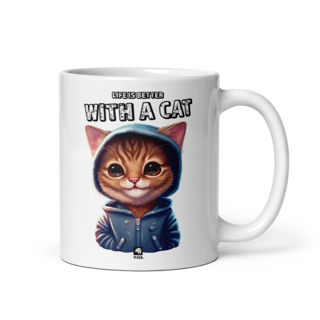Cat Coffee Mug - Unique Gifts for Cat Lovers - Life is Better with Cats
