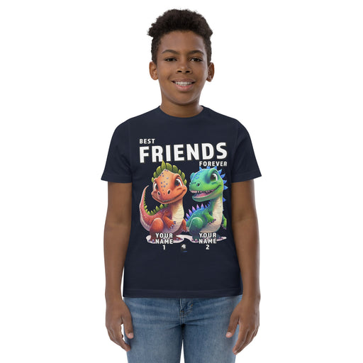 Custom Dinosaur Youth T-Shirt with Personalized Name