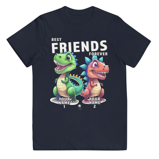 Personalized Dinosaur Youth T-shirts | Best Friends Names