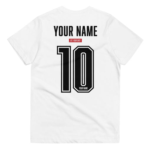 Personalized Youth Football T-Shirt - Custom Name - Date - Game Day Team Gear
